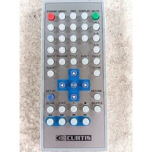 CURTIS DVD player DVD-8007B Portable Remote Control OEM